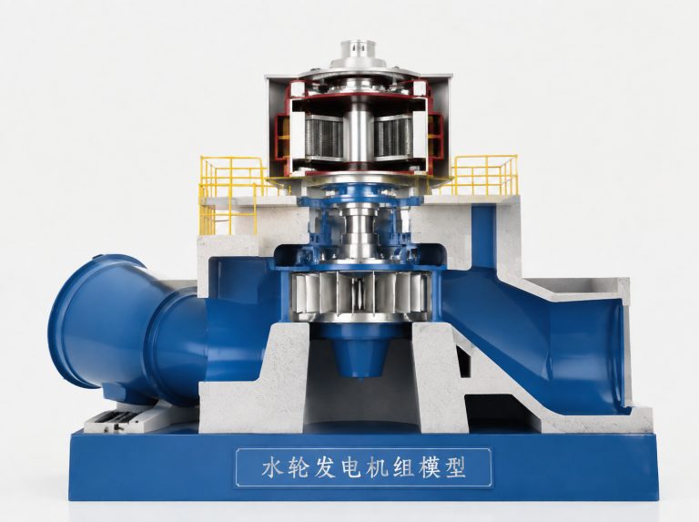 黄石水轮发电机组剖视模型